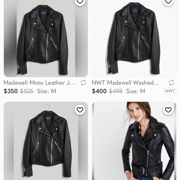 Madewell Black Moto Leather Jacket - Picture 10 of 11